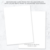 Chic White Background for Vellum Overlay