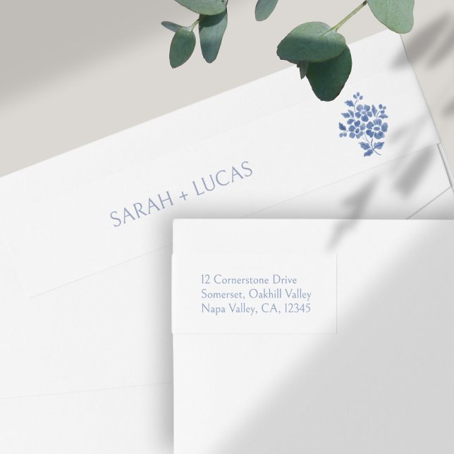 Chic White | Blue Floral Bouquet Wedding (Von Creator hochgeladen)