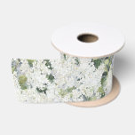 Chic White Cream Flowers Wedding Satinband<br><div class="desc">Chic White Cream Flowers wedding bridal shower birthday any occasion</div>