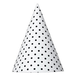 Chic White Hat mit schlanke, kleine schwarze schwa Partyhütchen