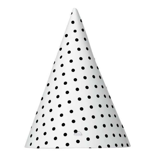 Chic White Hat mit schlanke, kleine schwarze schwa Partyhütchen (Rechts)