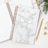 Chic White Marble Personalisiert