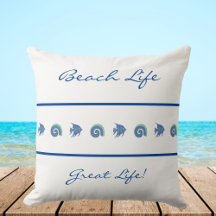 Chic White Stripes Sea Life House