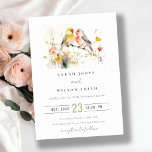 Chic Wild Botanical Watercolor Love Birds Wedding Einladung<br><div class="desc">Es ist sehr einfach,  mit Ihren persönlichen Daten zu personalisieren. Wenn Sie ein anderes passendes Produkt oder eine Anpassung benötigen,  wenden Sie sich bitte per E-Mail an Zazzle.</div>