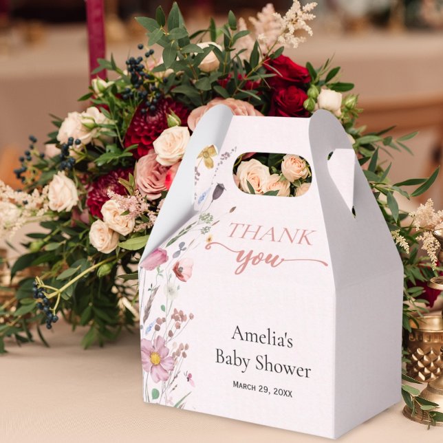 Chic Wildblume Baby Dusche Geschenkschachtel (Von Creator hochgeladen)
