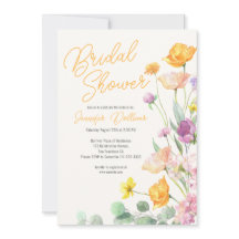 Chic Wildblume Script-Brautparty