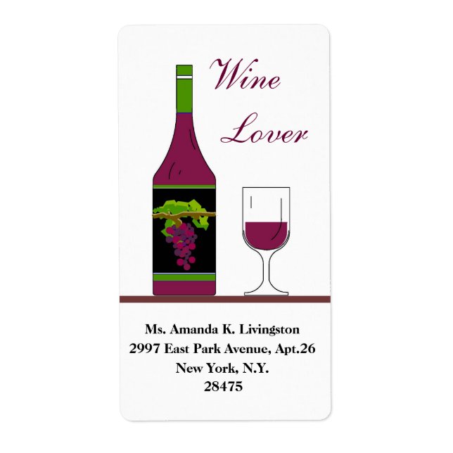 CHIC WINE LABEL_WINE LOVER (Vorne)