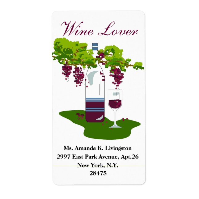 CHIC WINE LABEL_WINE LOVER (Vorne)