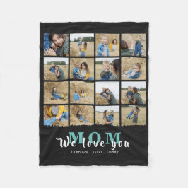 Chic Wir Liebe Sie Mama Mütter Tag 16 FotoCollage  Fleecedecke