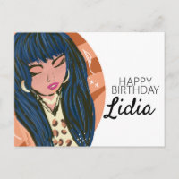 Chic Woman Beauty Fashionista Blogger Birthday