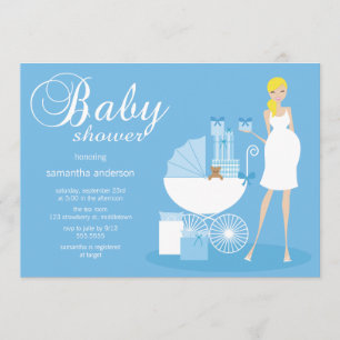 Chic Women Baby Showeinladung - Junge Einladung