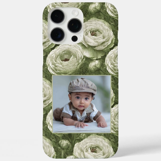 Chic Women Gift Ranunculus Custom  iPhone 16 Pro Max Hülle (Rückseite)