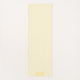 Chic Yellow Banana Mania White Strike Line Custom Yogamatte