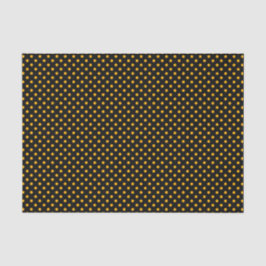 Chic Yellow Polka Punkte auf schwarz Seidenpapier
