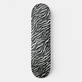 Chic Zebra Animal Print Ästhetik Skateboard