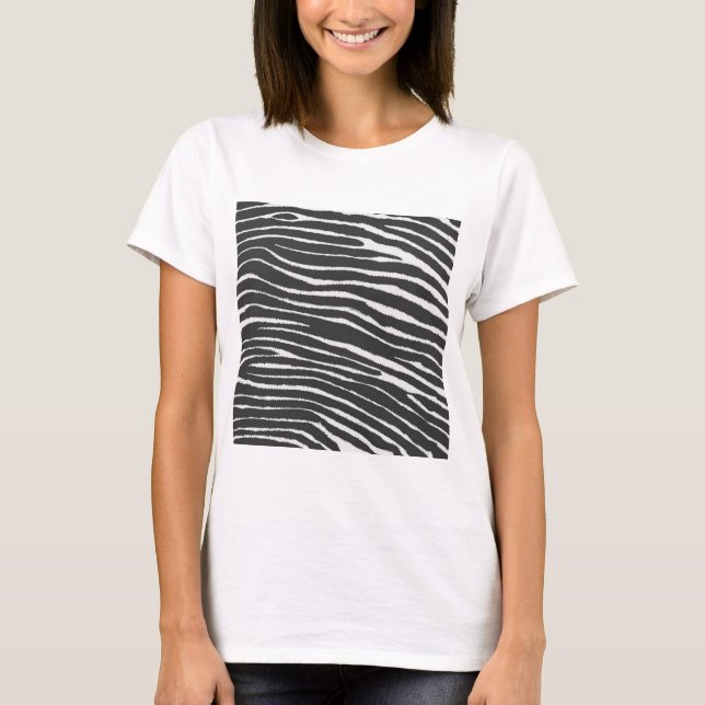 Chic Zebra Print T-Shirt (Vorderseite)