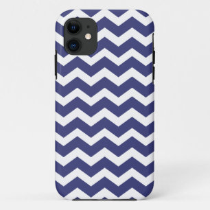 Chic Zickzack iPhone 5 Fall-Marine und Weiß title_seo2