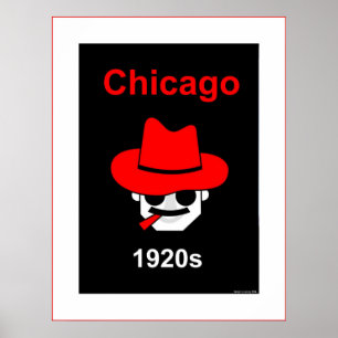 Chicago 1920er - Passepartout Poster