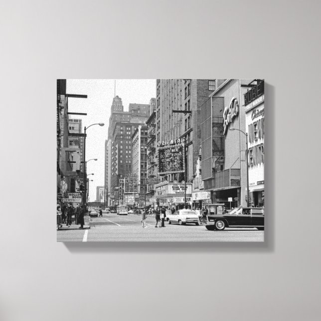 Chicago 1960er Jahre Randolph St Oriental Theater  Leinwanddruck (Vorderseite)