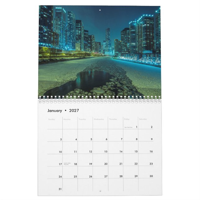 Chicago 2015 kalender (Jan 2027)