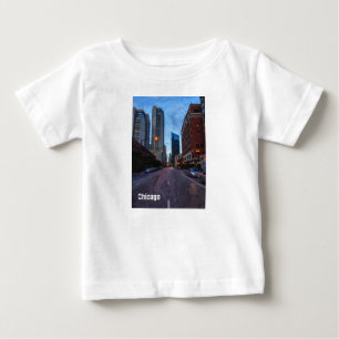 Chicago Abend Drive Baby T-shirt