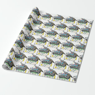 Chicago Absolvent  Geschenkpapier