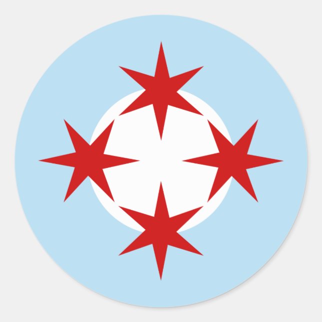 Chicago Air Force (Bomb Wing) Roundel Runder Aufkleber (Vorderseite)