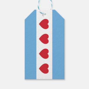 Chicago Amour Étiquettes Cadeaux