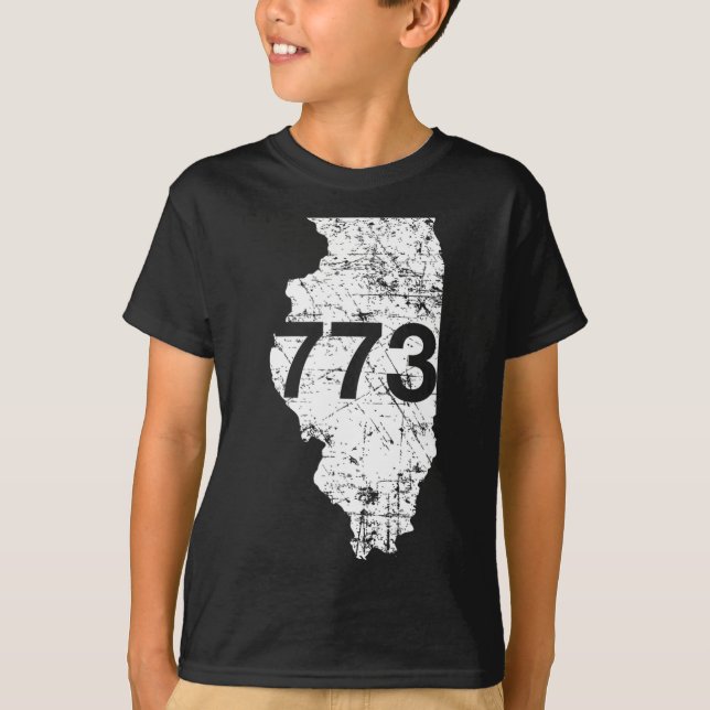 Chicago Area Code 773 T-Shirt (Vorderseite)