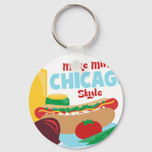 Chicago-Art Schlüsselanhänger
