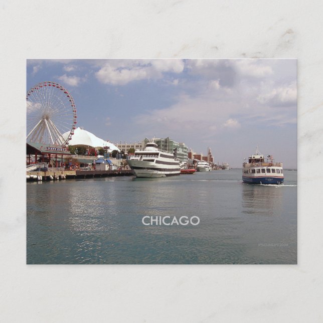 Chicago: Auf dem Marinepier Postkarte (Vorderseite)