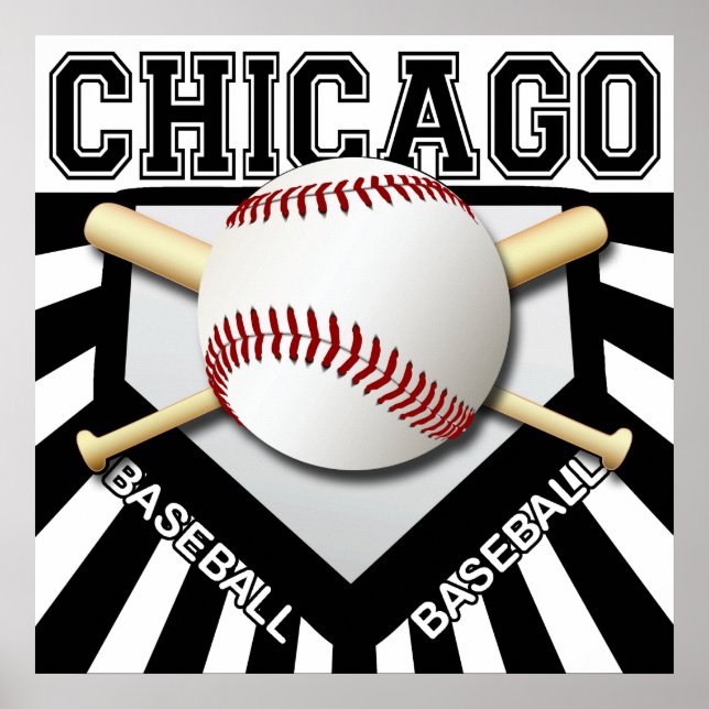 CHICAGO BASEBALL POSTER (Vorne)