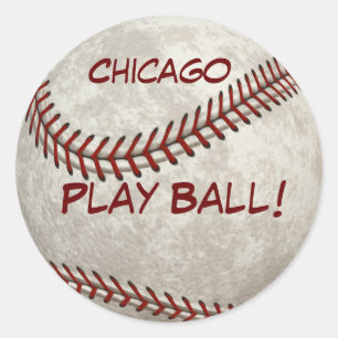 Chicago-Baseball "Spiel-Ball!" Amerikanische Runder Aufkleber