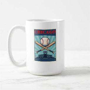 Chicago Baseball Theme Café Mug