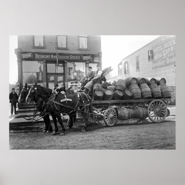 CHICAGO BIER LILIVERY c. 1895 Poster (Vorne)