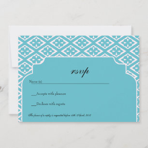 Chicago Blue - RSVP-Karten Einladung