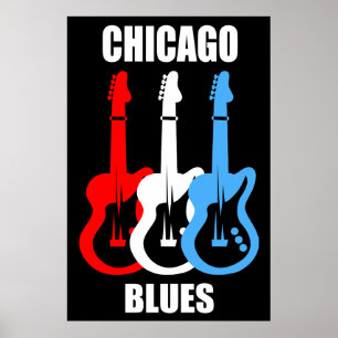 Chicago-Blues Poster
