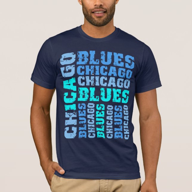 CHICAGO-BLUES T-Shirt (Vorderseite)
