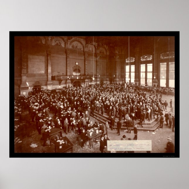 Chicago Board of Trade Foto 1900 Poster (Vorne)