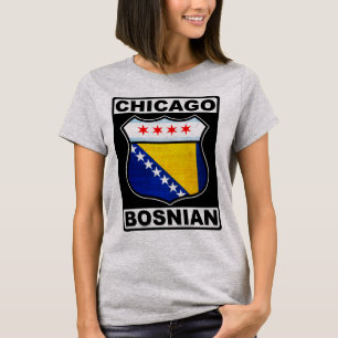 Chicago Bosnian American Design T - Shirt