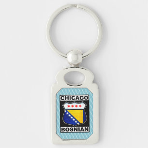 Chicago Bosnian amerikanischer Schlüsselanhänger K