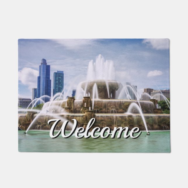 Chicago Buckingham Welcome Door Mat Fußmatte (Vorderseite)