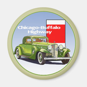 Chicago - Buffalo Highway National Auto Trail Magnet