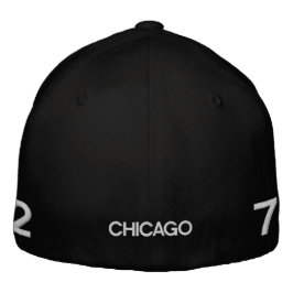 Chicago Cap: CHI Chicago 312 & 773 Weißer Text Bestickte Baseballkappe