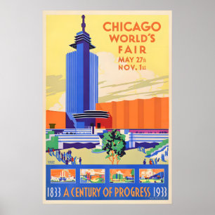 Chicago Century of Progress - Vintage Weltausstell Poster