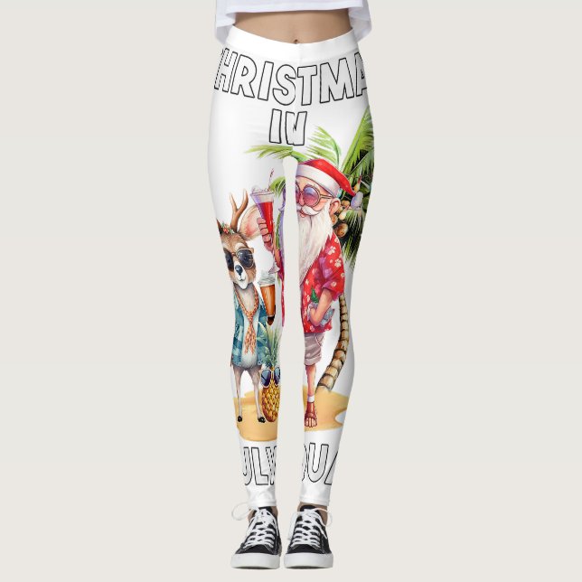 Chicago City Apparel Downtown Walking Bear Silhoue Leggings (Vorderseite)