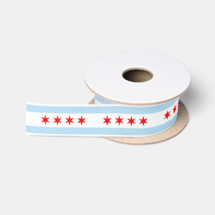 Chicago City Flag Band, USA, Illinois/sports Satinband