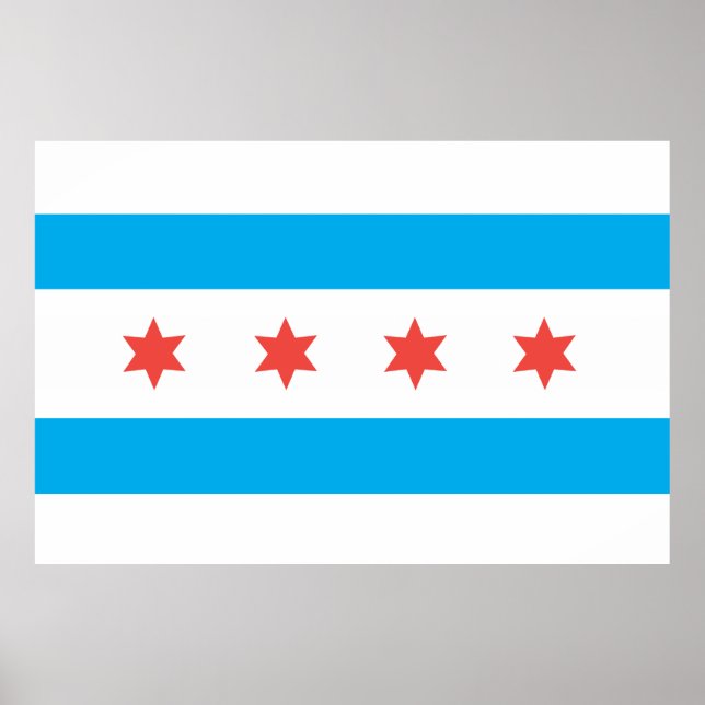 Chicago city flag poster (Vorne)