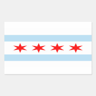 Chicago City Flag Rectangle Sticker