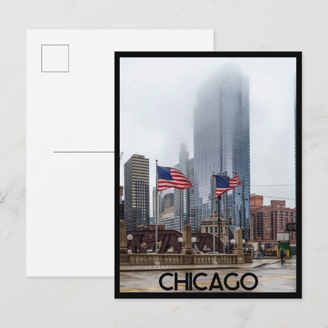 Chicago City, Illinois Postcard Postkarte (Vorne/Hinten)